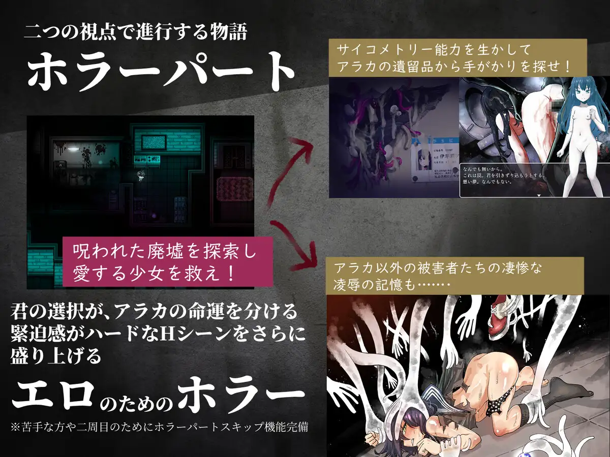 淫界人柱アラカ～JK退魔師ホラー探索RPG～ 图片 4