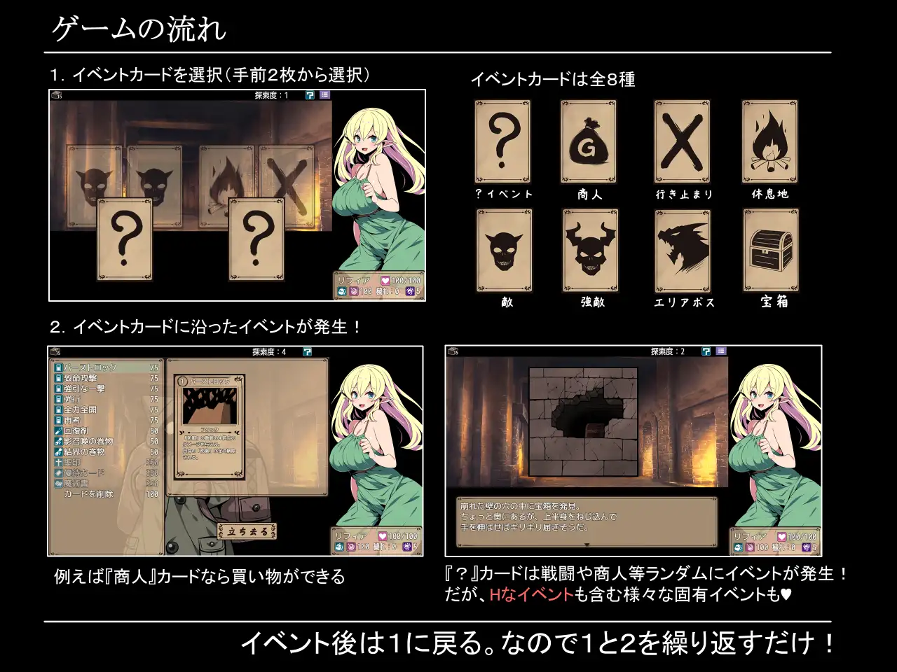エルフ少女リフィアと夢幻の迷宮 图片 3